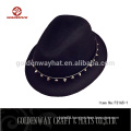 women's fashion fedora caps black hat for man